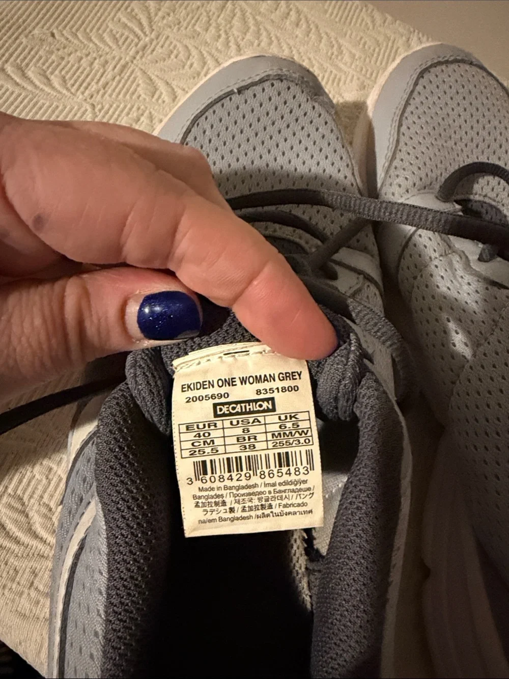 Women's Gray Mesh Lace-Up Sneakers - Lightweight Everyday Comfort